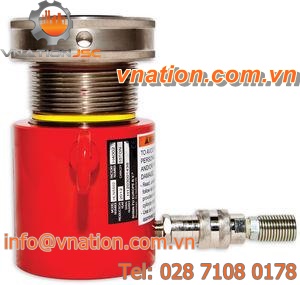 hydraulic cylinder / double-acting / lock-nut