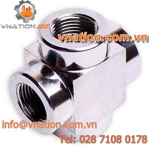 threaded fitting / cross / hydraulic