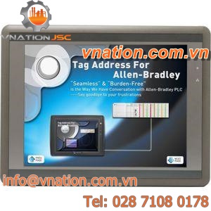 touch screen HMI terminal / with color screen / panel / access control