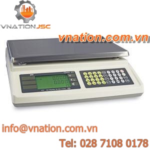 benchtop scales / with LCD display / stainless steel / battery-powered