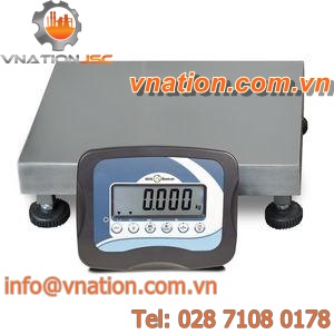 platform scales / counting / with LCD display / IP54