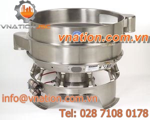 vibrating separator / case / dust control / for the food industry