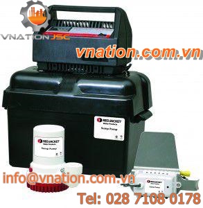 wastewater pump / vertical / battery-powered / sump