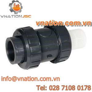 foot check valve / PVC / modular