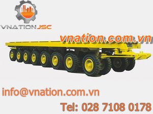 flatbed trailer / more than 6 axles / for industrial materials