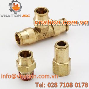 push-to-connect fitting / T / brass