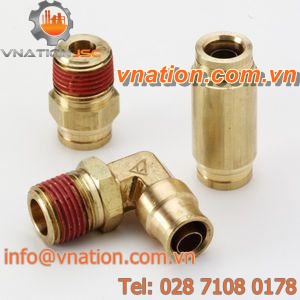 push-in fitting / elbow / brass