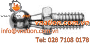 threaded stud / stainless steel / zinc-coated steel