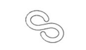 S hook / horizontal
