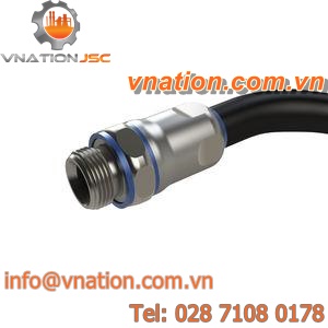 threaded fitting / stainless steel / for compressed air / for pneumatic conveying