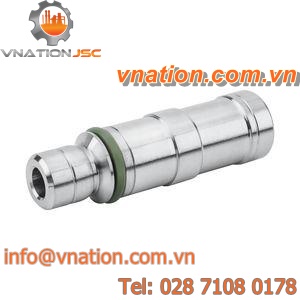 adaptative insert / nickel-plated brass / dual seal / without shut-off