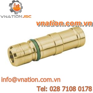 adaptative insert / brass / with shut-off