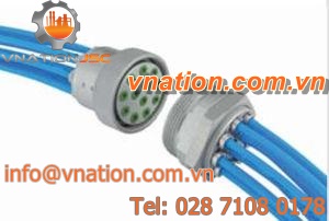 circular multi coupling / nickel-plated brass