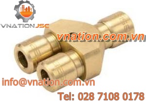 Y quick coupling / brass / with seal