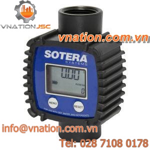 turbine flow meter / for water / for fluids / in-line