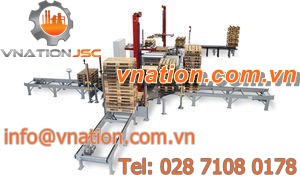 pusher sorting system / automatic / for empty pallet