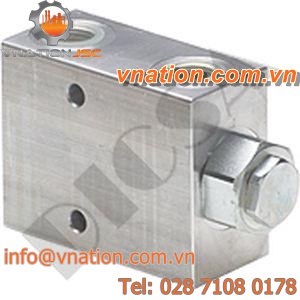 manifold check valve / hydraulic / pilot-operated / compact