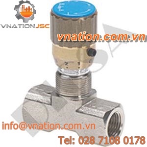 needle valve / handwheel / flow-control / stainless steel