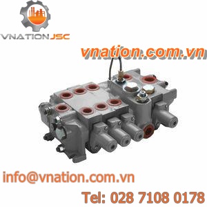 spool pneumatic directional control valve / pneumatically-operated / modular