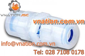 threaded fitting / straight / PFA