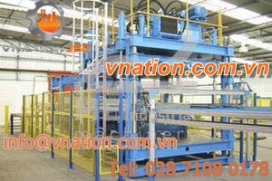 automotive part thermoforming, punching and stacking machine / automated