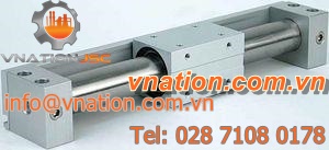 pneumatic cylinder / double-acting / rodless / magnetically-coupled