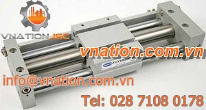 ball bearing linear slide / rodless / pneumatic / magnetically-coupled