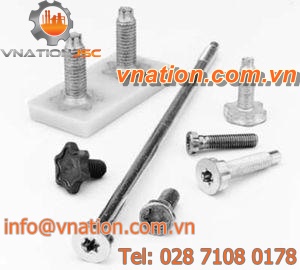 threaded stud / crimp-on / plastic