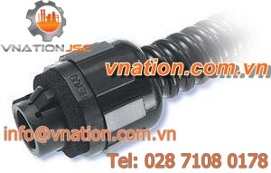 threaded fitting / straight / nylon / snap-in