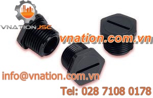 hexagonal plug / threaded / nylon / leak-proofing