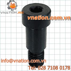 Allen screw / cylindrical head / steel / shoulder