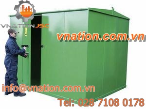 security cabinet / free-standing / containerized / mild steel