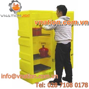 security cabinet / free-standing / shelf / polypropylene