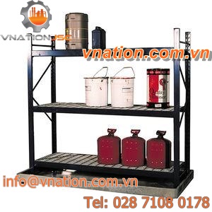 toxic product shelving / galvanized