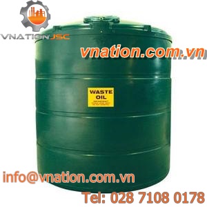 oil tank / storage / polyethylene / vertical