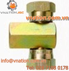 compression fitting / T / steel / for tubes
