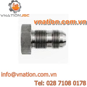 threaded fitting / bulkhead / straight / steel
