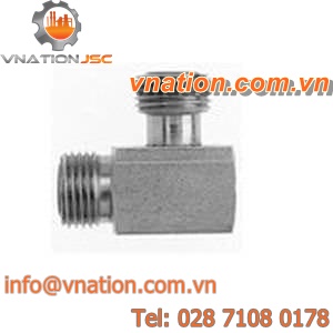 threaded fitting / elbow / steel / with seal