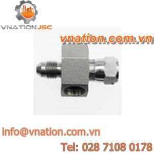 threaded fitting / straight / steel / test