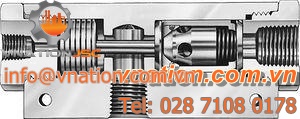 piston valve / hydraulic / shut-off