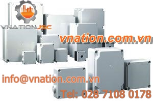 wall-mount enclosure / IP67 / screw cover / for electronics