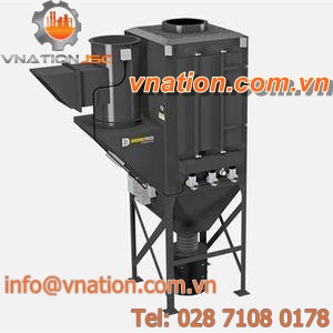 cartridge dust collector / reverse air cleaning / self-cleaning / for smoke