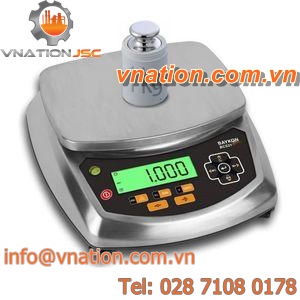 bench scales / counting / with LCD display / stainless steel