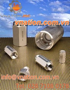 spring check valve / threaded / for vacuum
