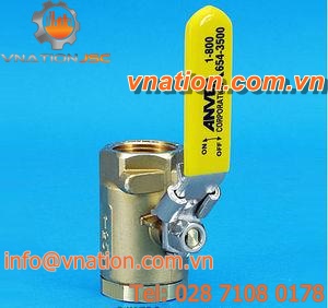 ball valve / manual / vacuum / compact