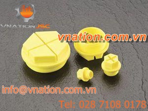 hexagonal plug / threaded / nylon / with sealing lip