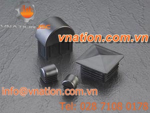 rectangular plug / non-threaded / low-density polyethylene LDPE / finishing
