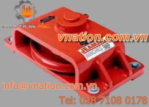 idler pulley / for cables / horizontal