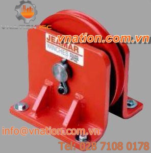 idler pulley / for cables / vertical
