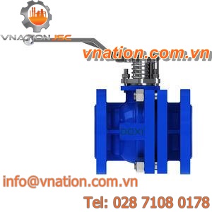 ball valve / lever / shut-off / flange